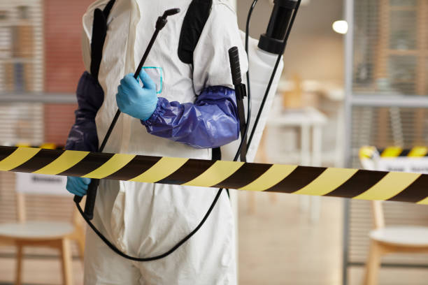 Professional Blood Cleanup technician working in Aquebogue, NY
